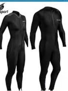 Unisex Black Full-Body Neosport Sport Skin  Jumpsuit. XL
